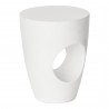 Moe's Home Collection Aylard Outdoor Stool in Ivory - Front Side Angle