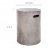 Moe's Home Collection Cato Outdoor Stool - With Dimensions