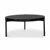 Moe's Home Collection Mendez Outdoor Coffee Table Black - Front Angle - Moe's Home Collection Mendez Outdoor Coffee Table Black - Front Angle