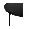 Moe's Home Collection Mendez Outdoor Coffee Table Black - Side Closeup Top Angle