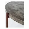 Moe's Home Collection Mendez Outdoor Coffee Table, Dark Grey - Side Closeup Top Angle - Moe's Home Collection Mendez Outdoor Coffee Table, Dark Grey - Side Closeup Top Angle