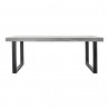Moe's Home Collection Jedrik Outdoor Large Dining Table in Grey - Front Angle