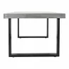 Moe's Home Collection Jedrik Outdoor Large Dining Table in Grey - Side Angle - Moe's Home Collection Jedrik Outdoor Large Dining Table in Grey - Side Angle
