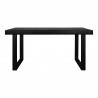 Moe's Home Collection Jedrik Outdoor Dining Table Small in Black - Front Angle