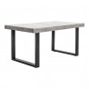 Moe's Home Collection Jedrik Outdoor Dining Table Small in Grey - Front Side Angle