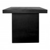 Moe's Home Collection Aurelius 2 Outdoor Dining Table in Black  - Side Angle