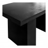 Moe's Home Collection Aurelius 2 Outdoor Dining Table in Black - Seat Edge