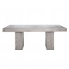 Moe's Home Collection Aurelius 2 Outdoor Dining Table in Grey - Front Angle