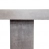 Moe's Home Collection Aurelius 2 Outdoor Dining Table in Grey - Leg Details
