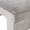 Moe's Home Collection Aurelius 2 Outdoor Dining Table in Grey - Seat Edge
