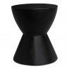 Moe's Home Collection Hourglass Outdoor Stool in Black - Front Angle