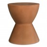 Moe's Home Collection Hourglass Outdoor Stool in Terracotta - Front Angle