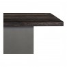 Moe's Home Collection Kaia Oak Dining Table - Side Closeup Top Angle