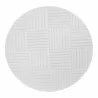Moe's Home Collection Foundation Outdoor Accent Table in White - Top Angle - Moe's Home Collection Foundation Outdoor Accent Table in White - Top Angle
