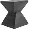 Moe's Home Collection Xero Concrete Stool Lava - Grey - Front Side Angle