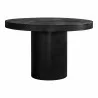 Moe's Home Collection Cassius Outdoor Dining Table - Black - Front Angle - Moe's Home Collection Cassius Outdoor Dining Table - Black - Front Angle