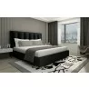 Whiteline Modern Living Velvet Bed Queen in White Upholstered Headboard - Lifestyle - Whiteline Modern Living Velvet Bed Queen in White Upholstered Headboard - Lifestyle