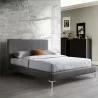Whiteline Modern Living Liz Queen Bed In Fully Upholstered Dark Gray - Lifestyle - Whiteline Modern Living Liz Queen Bed In Fully Upholstered Dark Gray - Lifestyle