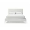 Whiteline Modern Living Liz Queen Bed In Fully Upholstered White - Front - Whiteline Modern Living Liz Queen Bed In Fully Upholstered White - Front