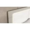 Whiteline Modern Living Daisy Bed Queen In High Gloss White Frame With Back of Headboard in Matte Taupe Lacquer - Lifestyle 1 - Whiteline Modern Living Daisy Bed Queen In High Gloss White Frame With Back of Headboard in Matte Taupe Lacquer - Lifestyle 1
