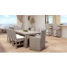 Coronado Dining Chair in Canvas Natural w/ Self Welt - Lifestyle