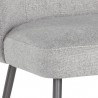 Sunpan Ivana Dining Chair in Soho Grey - Seat Closeup Angle