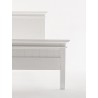 Nova Solo Halifax Queen Size Bed - White - Closeup Angle