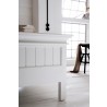 Nova Solo Halifax Queen Size Bed - White - Closeup Angle