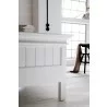 Nova Solo Halifax Queen Size Bed - White - Closeup Angle - Nova Solo Halifax Queen Size Bed - White - Closeup Angle