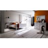 Nova Solo Halifax Queen Size Bed - White - Lifestyle