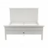 Nova Solo Halifax Queen Size Bed - White - Side Angle - Nova Solo Halifax Queen Size Bed - White - Side Angle