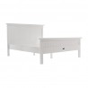 Nova Solo Halifax Queen Size Bed - White - Front Side Angle