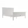 Nova Solo Halifax Queen Size Bed - White - Front Side Angle - Nova Solo Halifax Queen Size Bed - White - Front Side Angle