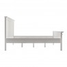 Nova Solo Halifax Queen Size Bed - White - Front Angle