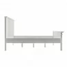 Nova Solo Halifax Queen Size Bed - White - Front Angle - Nova Solo Halifax Queen Size Bed - White - Front Angle