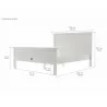 Nova Solo Halifax Queen Size Bed - White - Dimension - Nova Solo Halifax Queen Size Bed - White - Dimension