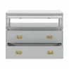 Bradley Nightstand in Dove Gray - Front - Bradley Nightstand in Dove Gray - Front