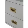 Bradley Nightstand in Dove Gray - Handle - Bradley Nightstand in Dove Gray - Handle