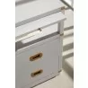 Bradley Nightstand in Dove Gray - Top Angled - Bradley Nightstand in Dove Gray - Top Angled