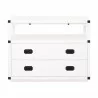 Bradley Nightstand in White Black - Front - Bradley Nightstand in White Black - Front