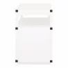 Bradley Nightstand in White Black - Side - Bradley Nightstand in White Black - Side