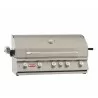 Bull BBQ 38" Brahma Drop In Grill w/light LP/NG - 5 Burner - Angled and Closed - Bull BBQ 38" Brahma Drop In Grill w/light LP/NG - 5 Burner - Angled and Closed
