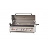 Bull BBQ 38" Brahma Drop In Grill w/light LP/NG - 5 Burner - Angled and Opened