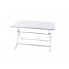 Vivere Brunch Aluminum Folding Table (White)