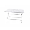 Vivere Brunch Aluminum Folding Table (White) - Vivere Brunch Aluminum Folding Table (White)