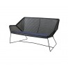 Cane-Line Breeze 2-Seater Black Sofa