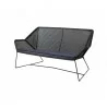 Cane-Line Breeze 2-Seater Black Sofa - Cane-Line Breeze 2-Seater Black Sofa