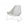 Cane-Line Breeze Highback Chair White Grey