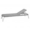 Cane-Line Breeze Sunbed, Stackable grey