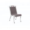 Woodard Briarwood Wrought Iron High Back Dining Side Chair - Angled